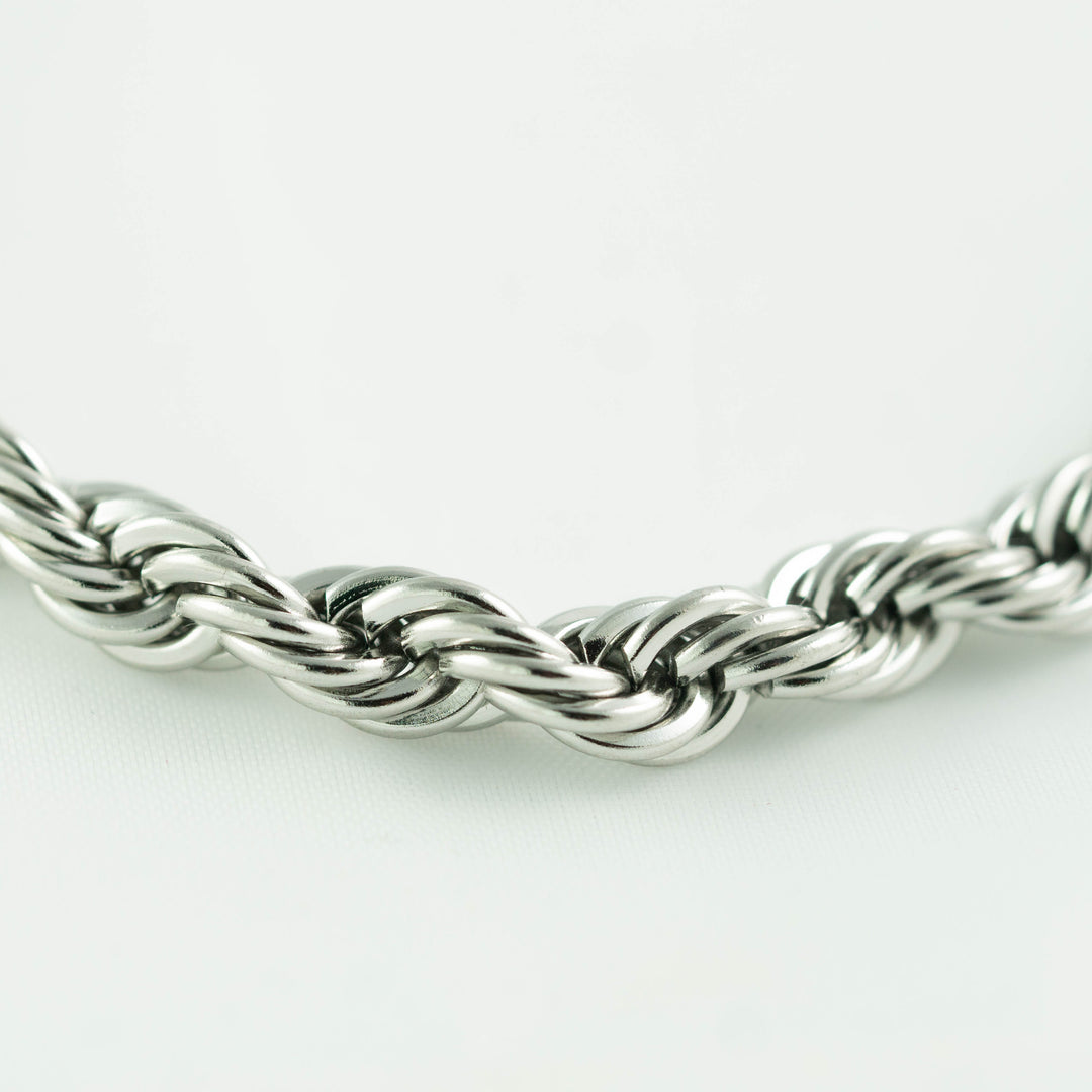 BRACELET ROPE - SILVER - 6mm